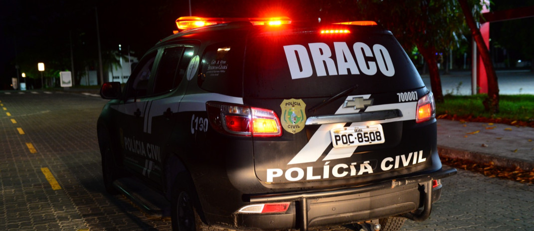 Viatura da Draco em operação da Polícia Civil | Foto: Reprodução - Ascom/Policia Civil do Ceará