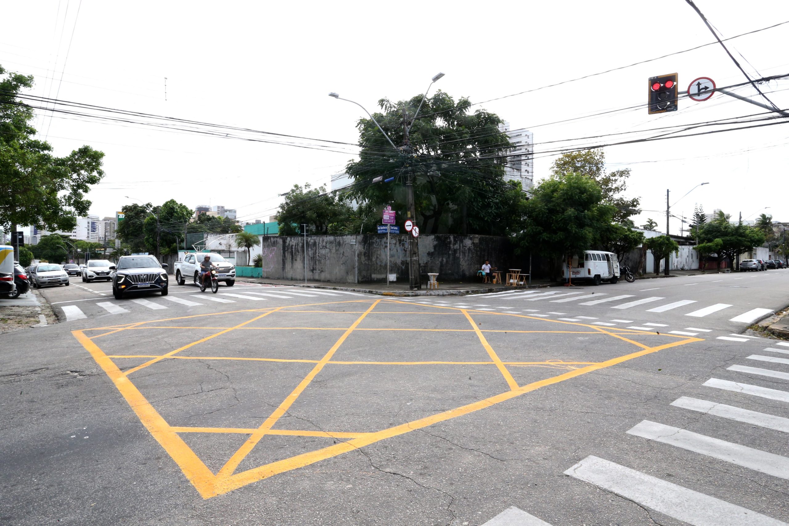 Rua Soriano Albuquerque no cruzamento com a Rui Barbosa | Foto: Reprodução - Marcos Moura/Prefeitura de Fortaleza
