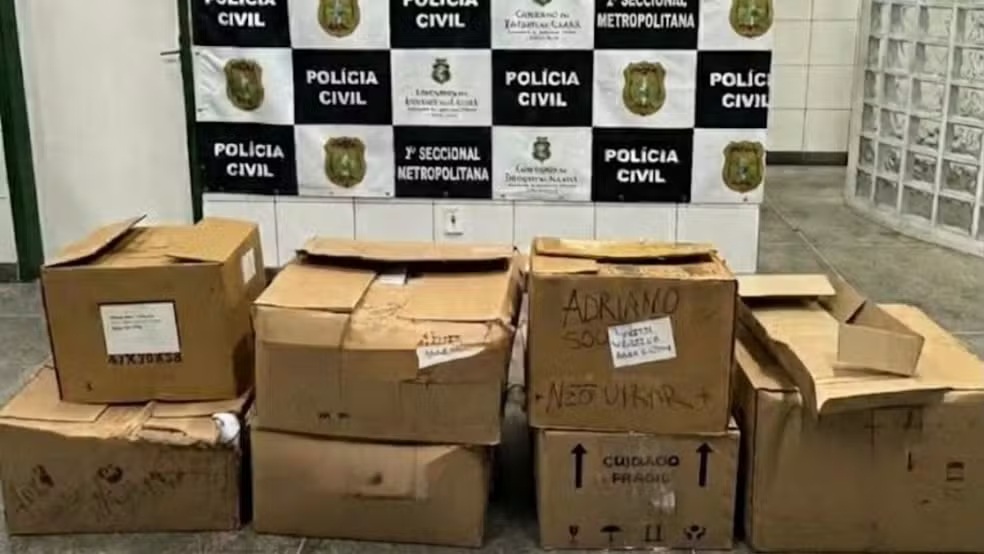 Carga de lentes avaliada em R$ 100 mil é recuperada pela polícia em Maracanaú