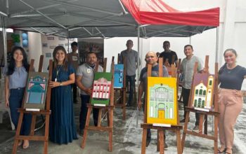 A exposição das pinturas dos jovens do centro socioeducativo também busca fortalecer a identificação com a cultura de Sobral - (Foto: Ascom/Seas)