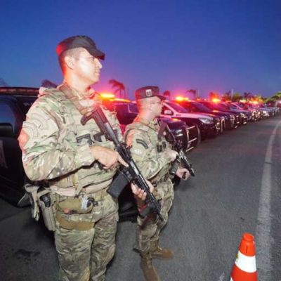 Operação leva mais de 400 policiais para as ruas da Grande Fortaleza